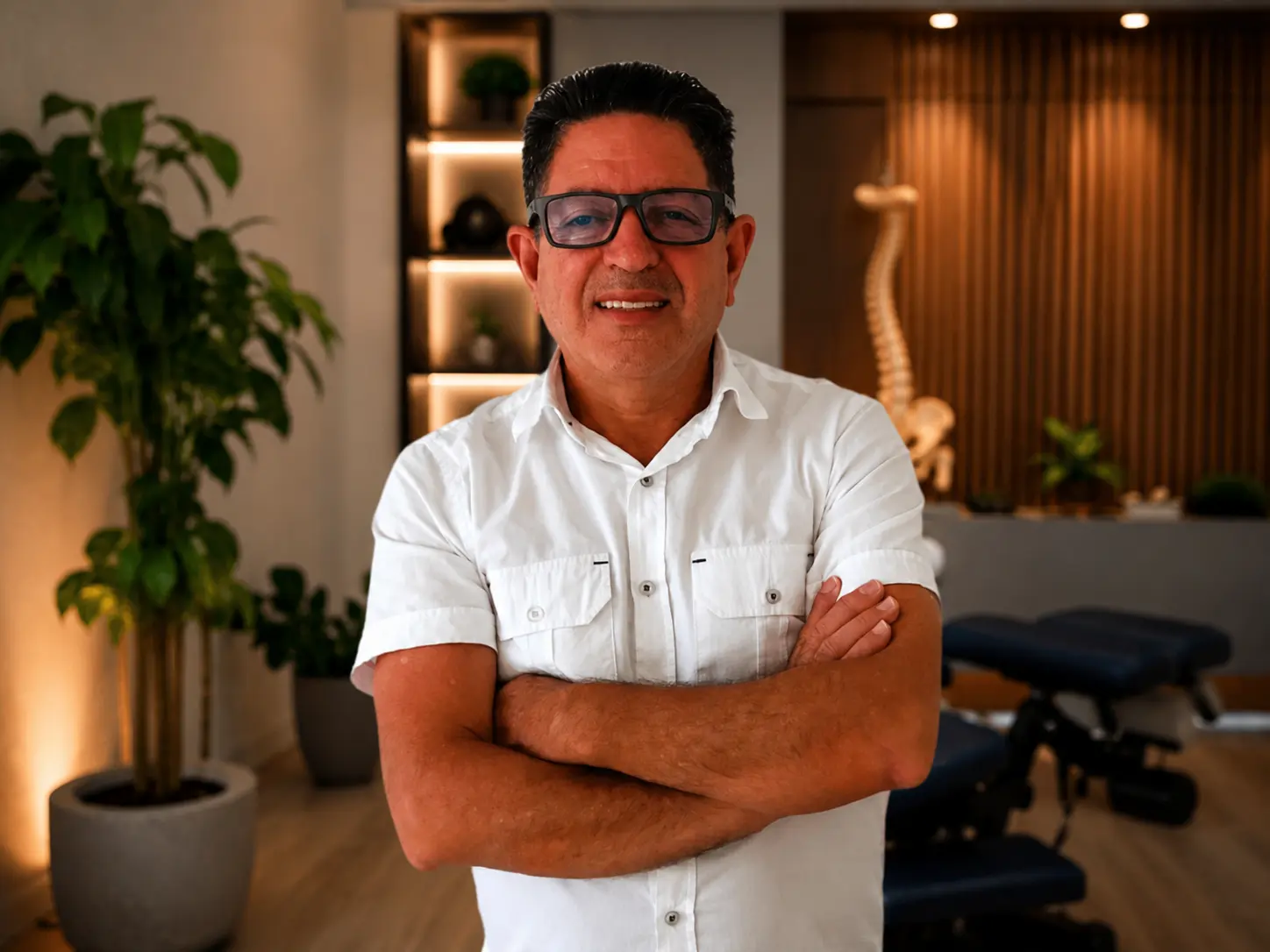 Clóvis Nei dos Santos no ambiente de atendimento